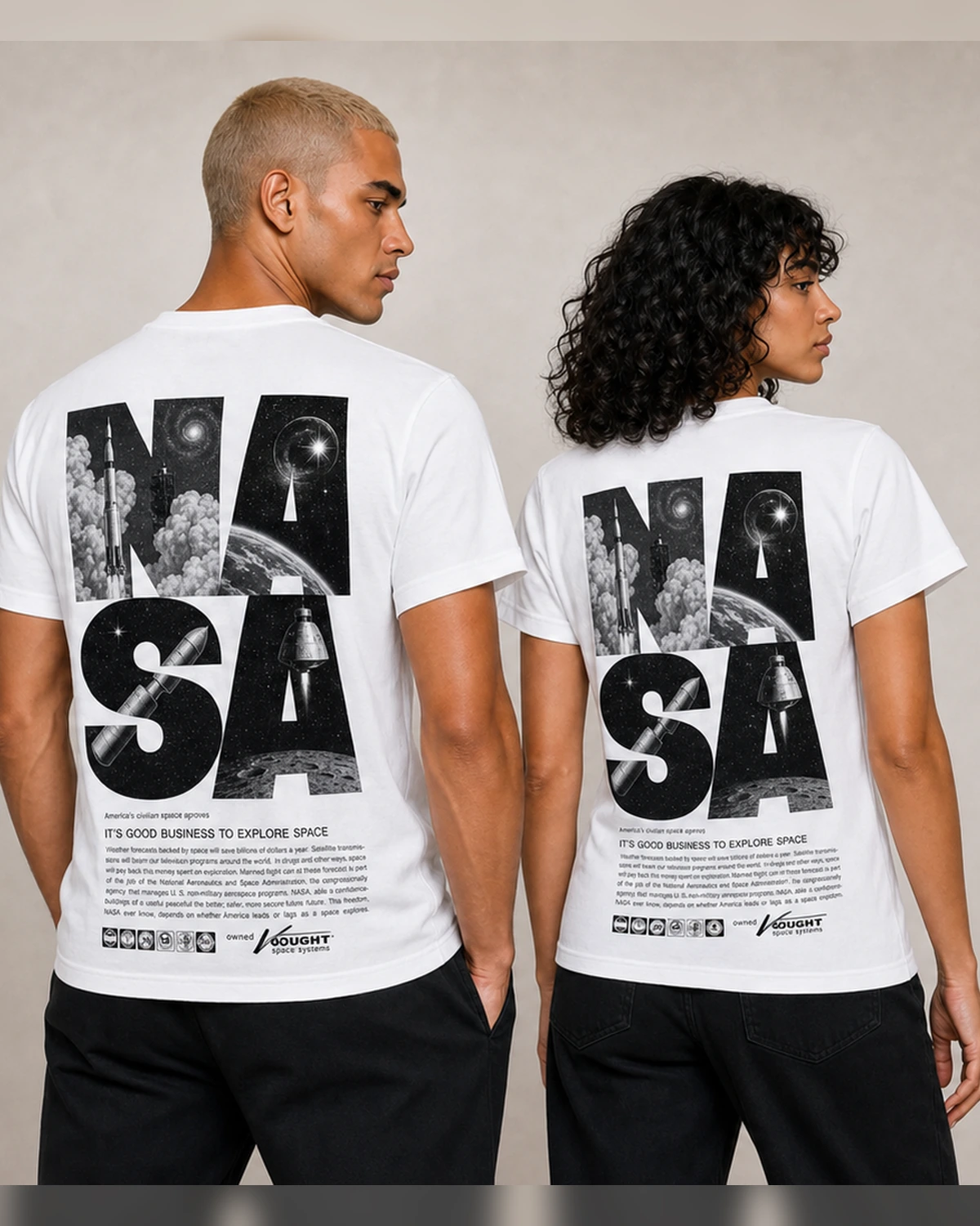 NASA en blanco