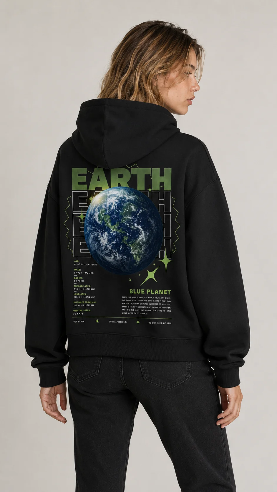 Earth: Mujer, espalda