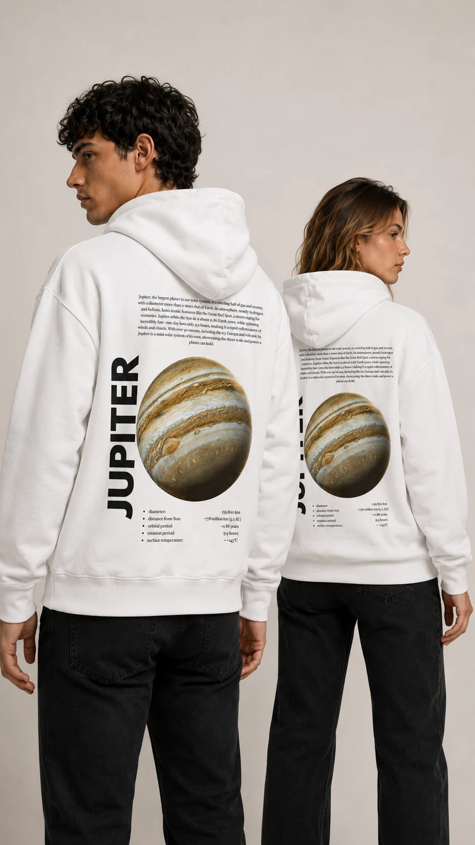 Jupiter en blanco