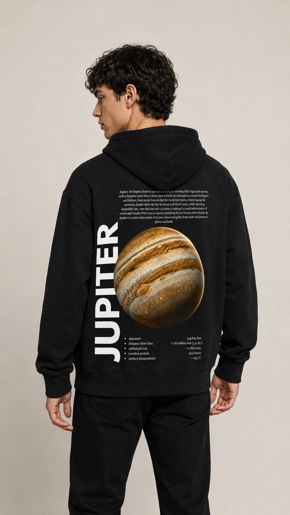 Jupiter: Hombre, espalda