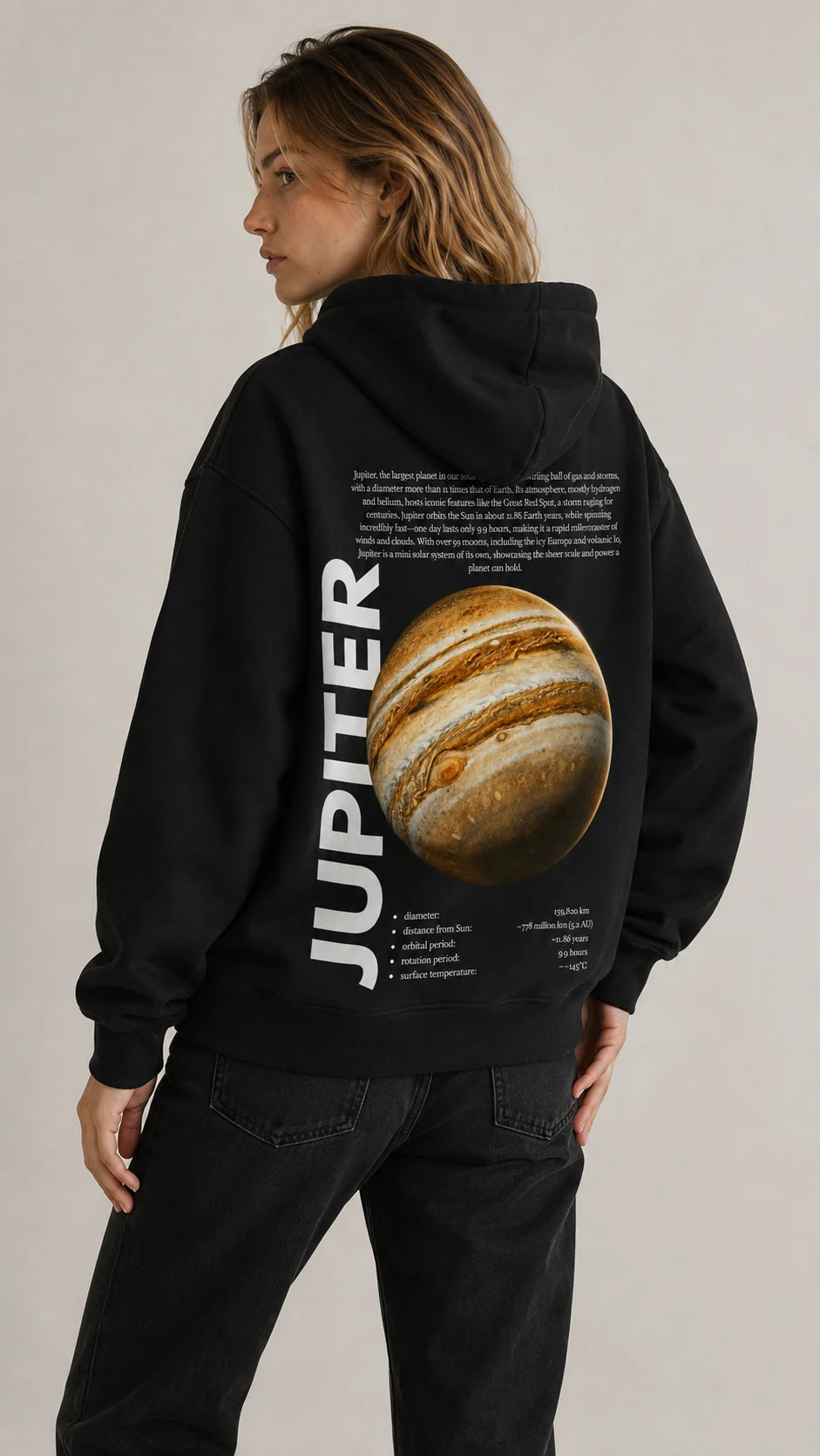Jupiter: Mujer, espalda