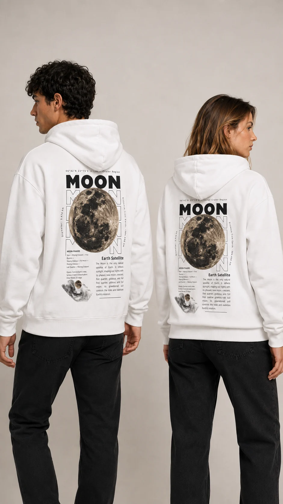 The Moon en blanco